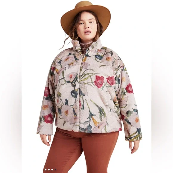 Anthropologie Hutch Florita Faux Fur Jacket Size XXL - Picture 3 of 6